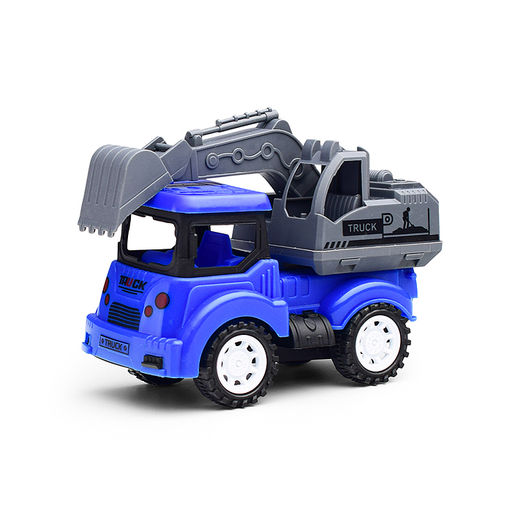 Автовоз "Дорожный строитель" с машиной, в пакете