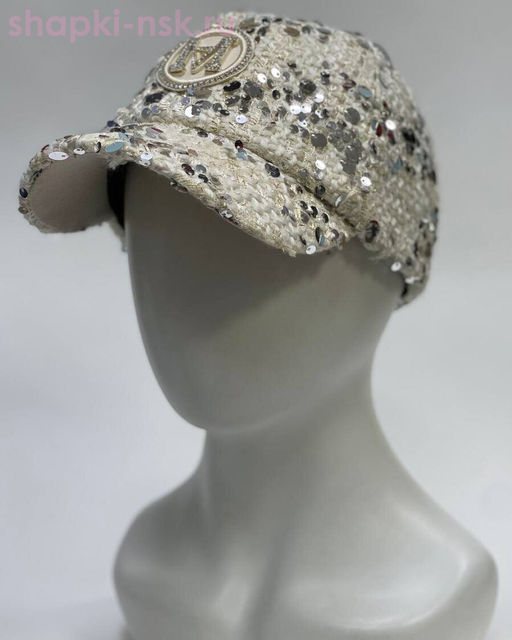 Шанелька пайетка МА мини Бейсболка (56-58)