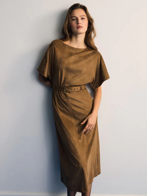 Платье миди с поясом / Zarina