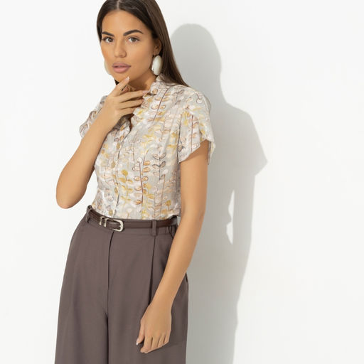 Блуза нарядная Лёгкий шик тяжёлый эффект - Charutti фото 6