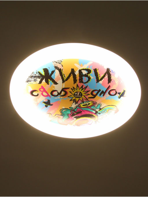 Потолочный светильник светодиодный BayerLux «Живи свободно», 120 Вт, LED, 49.5×49.5×6.5 см