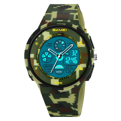 Часы наручные Skmei мужские электронные спортивные 2346green-camo