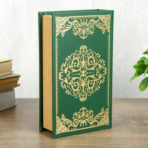 Шкатулка книга-сейф «На удачу в делах и бизнесе», дерево и искусственная кожа, с замком, тиснение, 21×13×5см