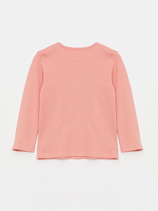 Bisiklet Yaka Uzun Kollu Bambi Bask?l? K?z Bebek Pijama Tak?m?