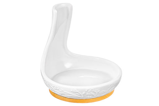 Подставка под ложку 10*10*10,5 см Веточки-цветочки на бамбуковой подставке - Elan gallery фото 5