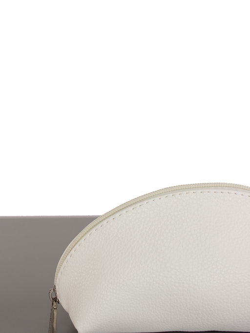 LACCOMA косметичка Аннетта-F001-белый эко кожа хлопок  фото 3