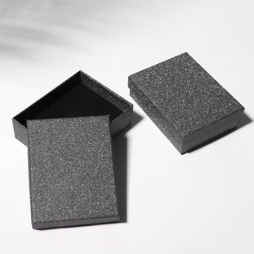 Цена за 3 шт. Коробочка подарочная под набор «Блеск», 9×7 см, чёрная