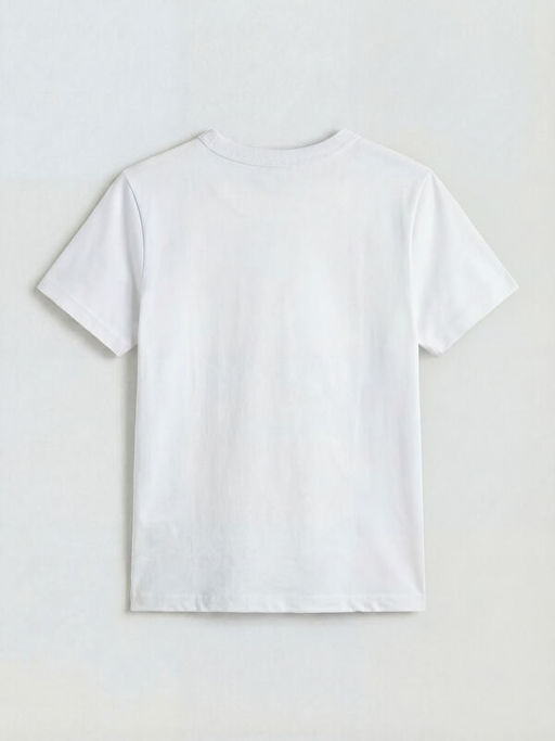 Bisiklet Yaka Bask?l? Erkek ?ocuk Ti??rt