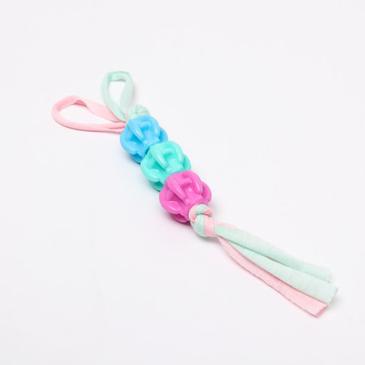 Игрушка из трёх бусин на верёвке Карамелька, 8,5 см, микс цветов - Пижон фото 3