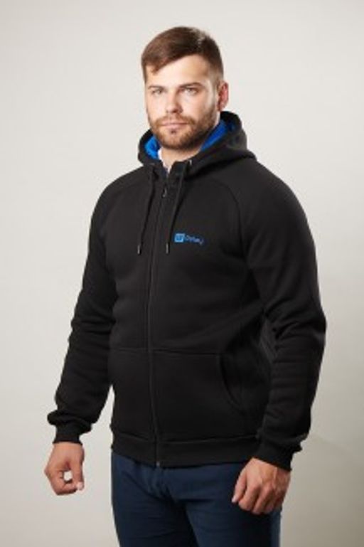 Толстовка М-1455: Футер 3-х ниточный Чёрный / Электрик - Relay фото 6