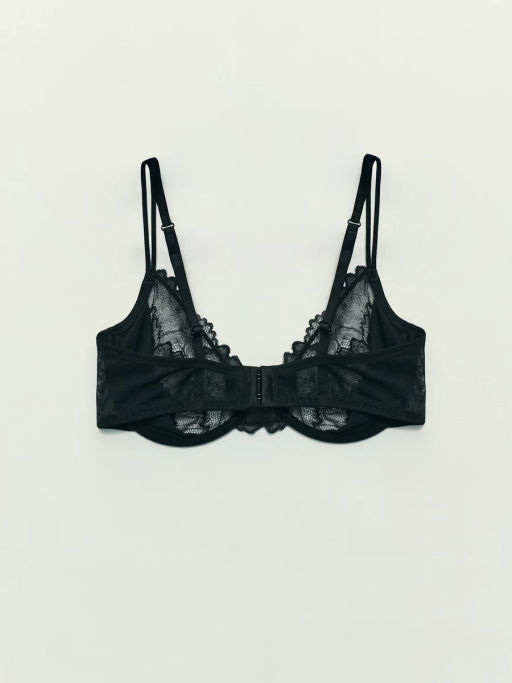 Бюстагльтер на косточках из сетки с кружевом / Zarina  фото 7