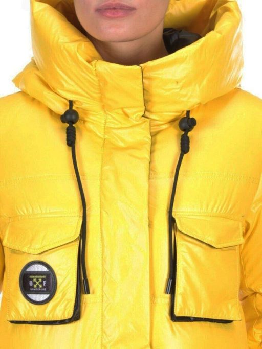 2187 YELLOW Куртка зимняя женская AIKESDFRS (200 гр. холлофайбера) - Fashion фото 10