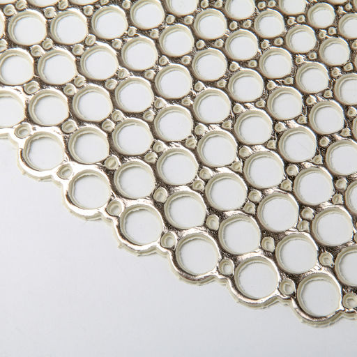 Цена за 12 шт. Салфетка сервировочная на стол Роса, 3838 см, цвет золотой - Simaland фото 5