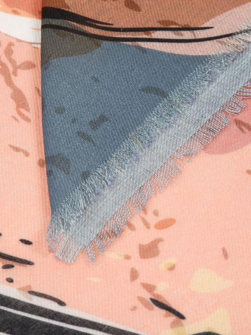 Платок жен. виск+шерсть 130х130 LG33-951-16 - Labbra фото 3