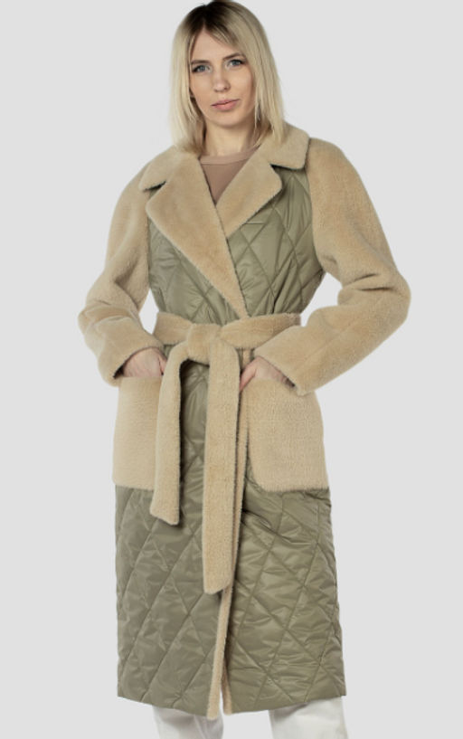 Пальто женское демисезонное (пояс) - El podio фото 9