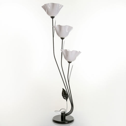 Торшер напольный BayerLux «Пион», 3×15 Вт, E27, черный