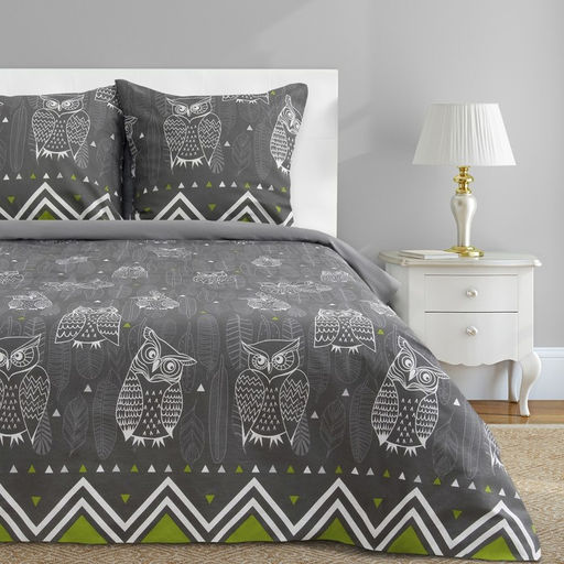 Постельное бельё Этель 2 сп Ушастые совы (вид 1) 175 х 215 см, 200 х 220 см, 70 х 70 - 2 шт  фото 3