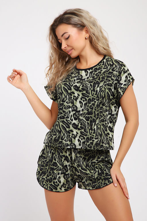 Пижама Натали футболка и шорты хлопок фото 39