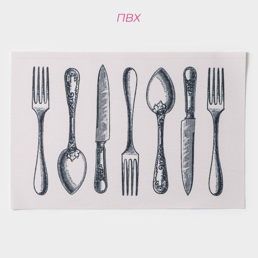 Салфетки сервировочные на стол Доляна «Сервировка», 4 шт., 30×45 см, белые