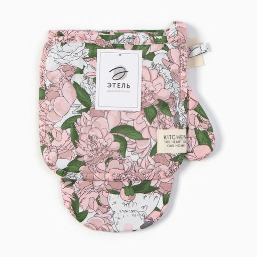 Набор кух. Этель Попугай: варежка 20х28 см, прихватка 19х19 см, 80% хл, 20% пэ  фото 5