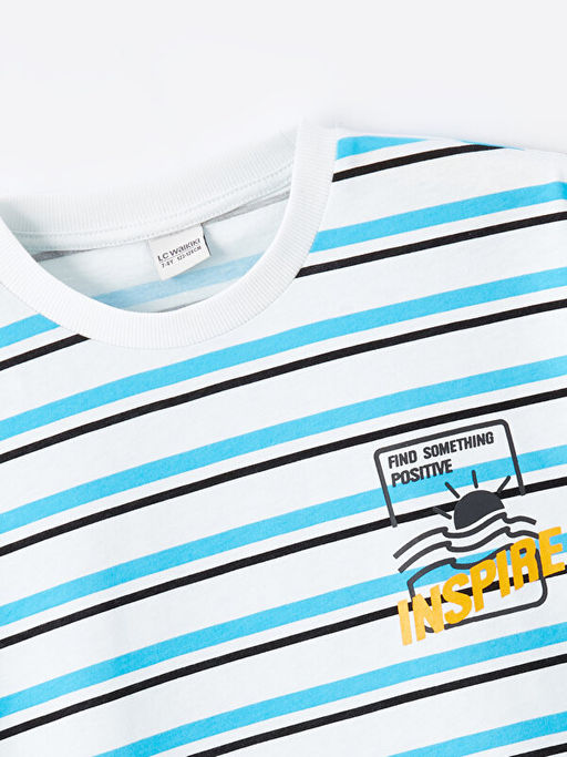 Rahat Kal?p Bisiklet Yaka Erkek ?ocuk Ti??rt - Waikiki фото 2