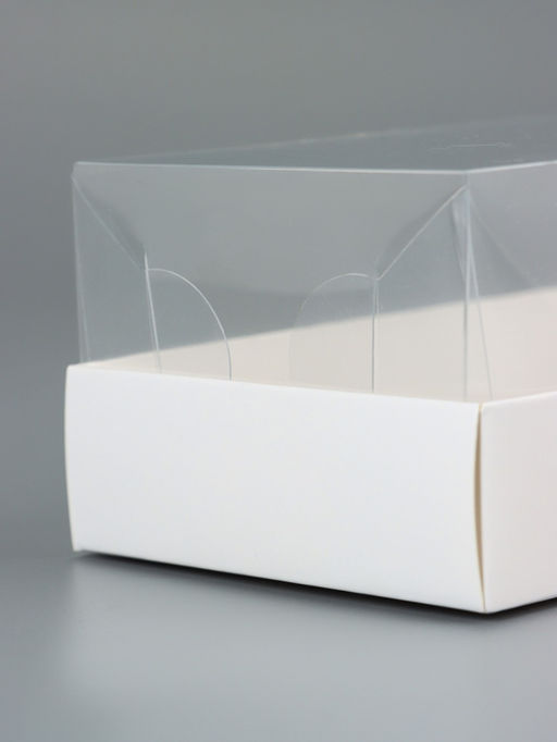 Цена за 2 шт. Коробка для муссовых пирожных, белый, 26×8.5×6 см