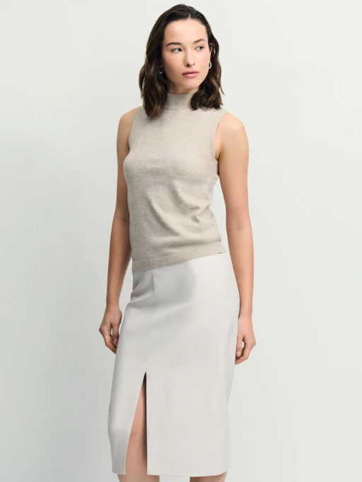 Юбка миди из искусственной кожи / Zarina  фото 2