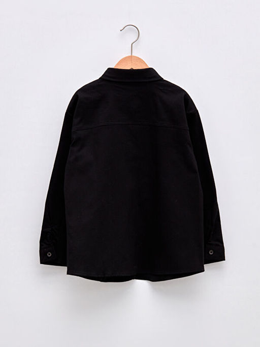 P?sk?l Detayl? Uzun Kollu Gabardin K?z ?ocuk G?mlek - Waikiki фото 2