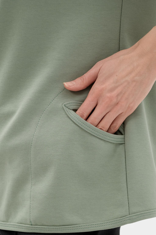 Кофта женская из коттон фита Анфиса полынь - Амадэль фото 10