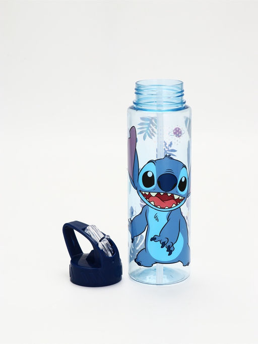 Бутылка-непроливайка пластиковая с трубочкой «Стич», 750 мл