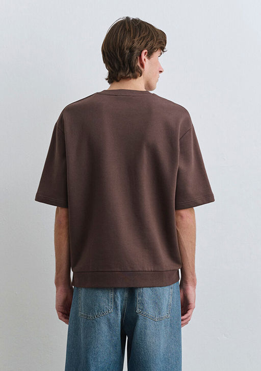 Mavi Patch Logo Kahverengi Tisort  фото 3