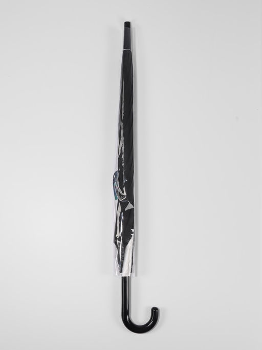 Зонт полуавтоматический «Однотон», 8 спиц, R=46/54 см, d=92 см, чёрный