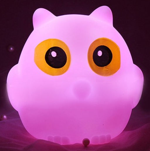Ночник iLikeGift "Little owl", pink (9*10 см)