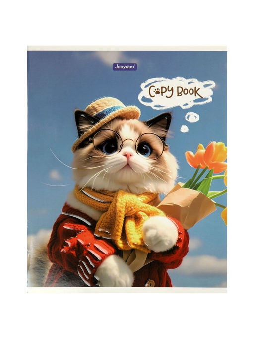 Комплект 12 тетрадей, 48 листов, клетка, 60гр, 4 вида, Зверушки,софтач с выборочным уф-лаком   10968