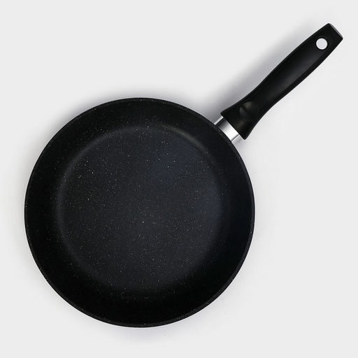 Сковорода Доляна «Элит», d=26 см, антипригарное покрытие, пластиковая ручка, алюминий, чёрная