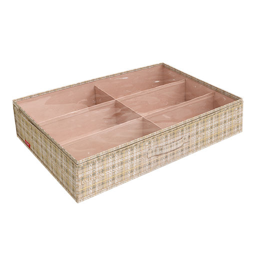 Кофр для хранения обуви, 6 секций, 60*40*12 см, LONDON BEIGE, шт - Valiant фото 2
