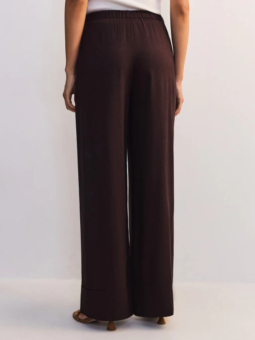 Льняные брюки с эластичным поясом ZR2605012102-27 / Zarina  фото 4