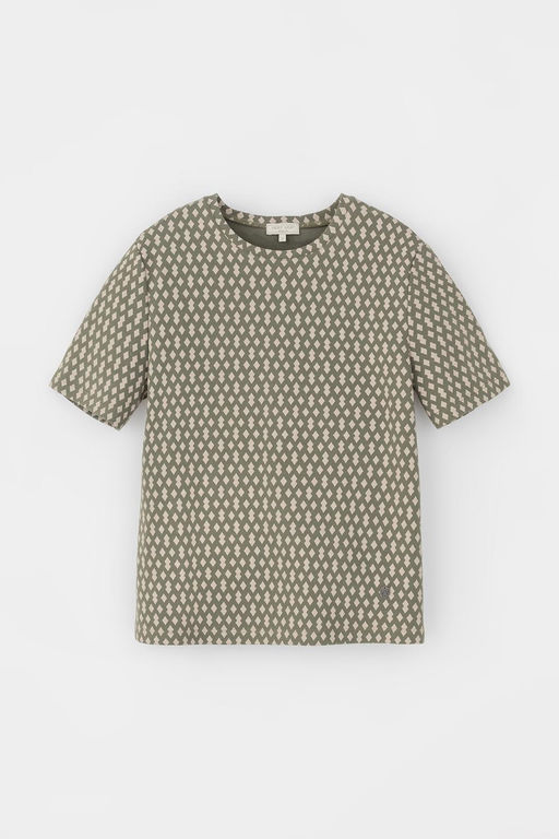 ЕВТ 3216/оливковый серый,ромбики фуфайка жен