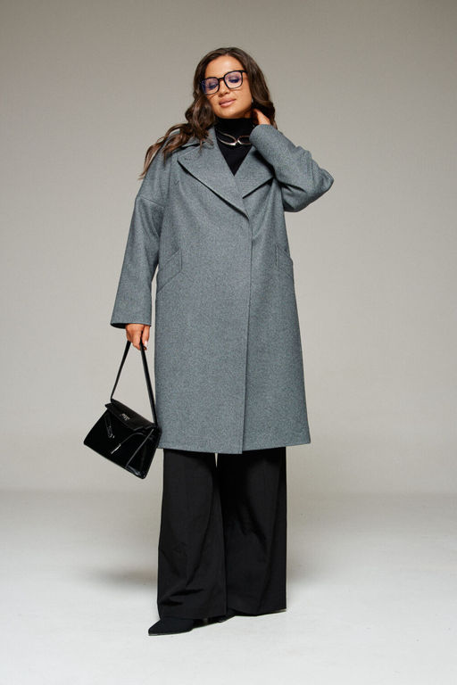 Пальто Beautiful Free 7024-Р графитовый