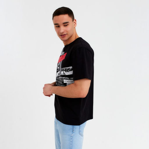 Футболка мужская MINAKU цвет черный, р-р 52