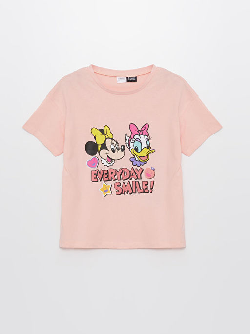 Bisiklet Yaka Minnie Mouse Bask?l? K?sa Kollu K?z ?ocuk ?ortlu Pijama Tak?m? - Waikiki фото 2