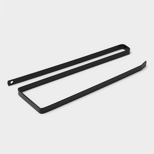Держатель для бумажных полотенец подвесной Доляна, 26×1.5×12 см, чёрный