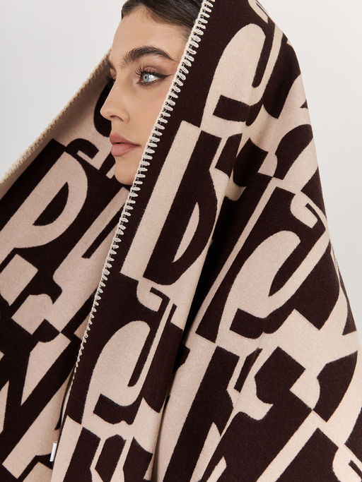 в составе ШЕРСТЬ  и КАШЕМИР Большой, мягкий, теплый  двусторонний палантин - Tantino фото 9