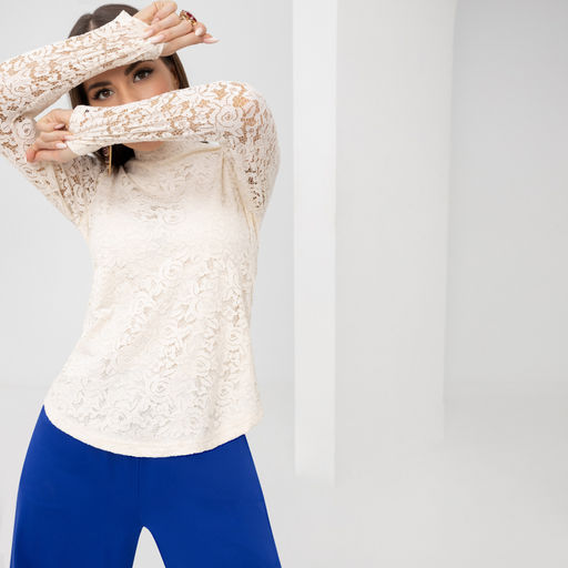 Блуза Тайное восхищение (белые цветы) - Charutti фото 6