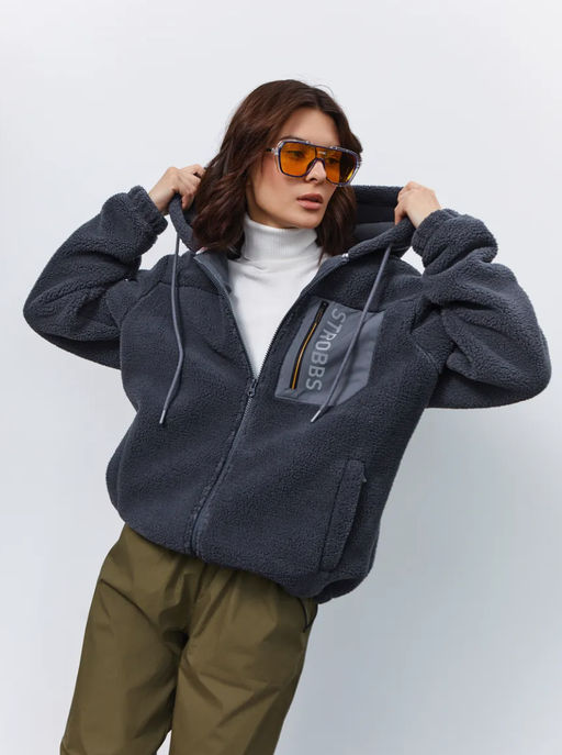 T3334-1 Куртка толстовка флисовая на молнии - Strobbs фото 8