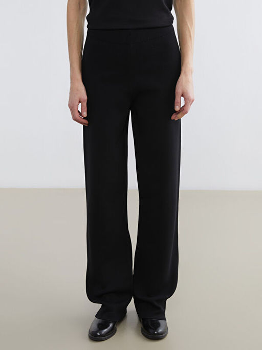 Beli Lastikli Kad?n Triko Pantolon