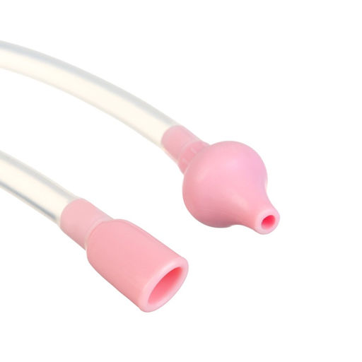 Аспиратор назальный с отводной трубкой «Совушка», розовый