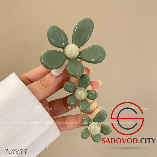 Резинки для волос с цветами 1 шт