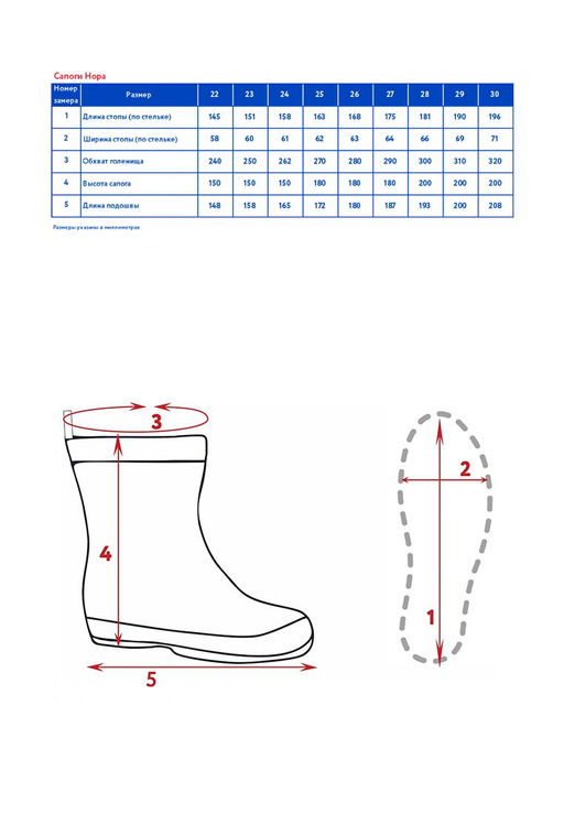 Резиновые сапоги д/дев. Нора - Oldos фото 6