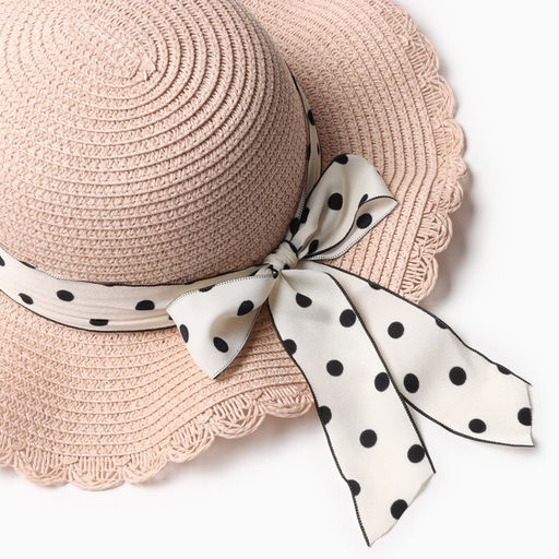 Шляпа для девочки «Леди» MINAKU, размер 52, розовая